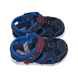 Skechers S-Lights Closed Toe Sandal Shoes Size 7